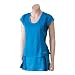Women's Reebok KFS Cap Sleeve Top - Blue/Dark Blue