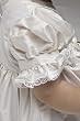 Poppet Heirloom 100% Silk Dupioni Christening Gown with Headband and Booties