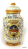 MAJOLICA MONTELUPO: Canister Vase w/Crest [#0877/C-MAJ]