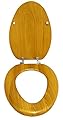 New Oak Finish Wooden Toilet Seat featuring your choice of MLS team logo!