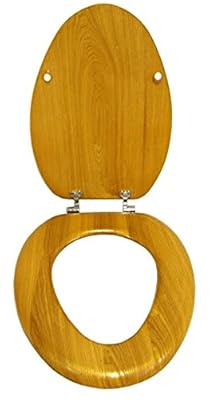 New Oak Finish Wooden Toilet Seat featuring your choice of MLS team logo!