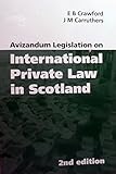 Avizandum legislation on international private law in Scotland