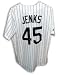 Autographed Bobby Jenks Chicago White Sox White Majestic Jersey