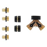 Orbit 7-Piece Quick Connect Set - Easy On/Off for Hose & Faucet, Tri-Lingual