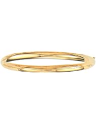 7" 10K Yellow Gold 5.0mm (1/5") Shiny Classic Bangle
