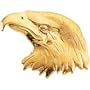 14k Yellow Gold Eagle Lapel Pin 11.5x26mm - JewelryWeb