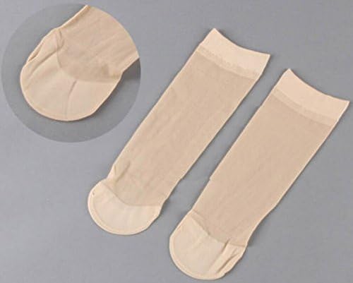 TRY ON SOCKS PEDS FOOTIES DISPOSABLE SOX WOMENS MENS set of 200pcs (skin color-20 pair)