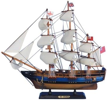 HMS Bounty 20" - Decorative Tall Ship - Wood Model Boat - Wooden Ship
