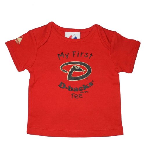 Majestic Infant Baby MLB Arizona Diamondbacks My First Tee T-Shirt - Red (Size: 6/9M)