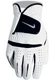 Nike Golf Men's Dura Feel VI - Right Hand Regular Glove (White/Black, Medium)