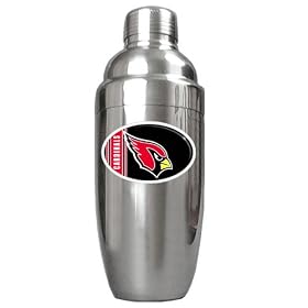 Arizona Cardinals NFL Stainless Steel Cocktail Shaker by Great American Products