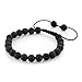 JEWELRIESHOP 8mm Handmade Macrame Adjustable Synthetic Birthstones Beaded Bracelets