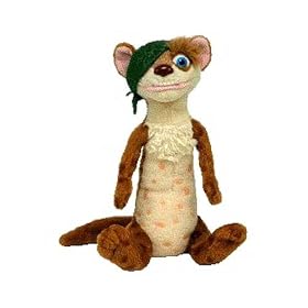Ty Ice Age Beanie Babies Buck the Weasel
