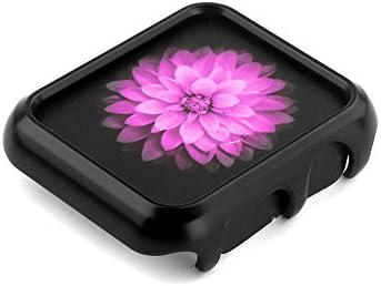 Apple Watch Case [Ultra-Thin] Apple Watch PC Plated Cover Case Slim Premium Super / Exact Fit / Plastic Cover Snap On Hard Protective Case for Apple Watch (PC Case black 38mm)