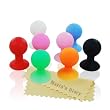 Mavis's Diary 8 × Silicone Pumping Sucker Stand Holder for Iphone 3g S 4g/4s Mp4/5 (Blue,Red,Pink,Baby Pink,Black,Green,White,Orange)