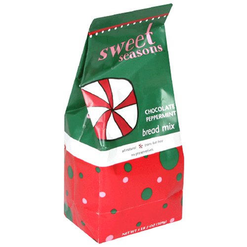 Sweet Seasons Chocolate Peppermint Bread Mix 18-Ounce Package (Pack of 6) by Lollipop Tree