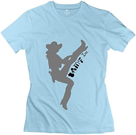 Women's Short Sleeve Boots Up T-shirts SkyBlue M