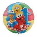 Sesame Street 1st Birthday 18in Balloon
