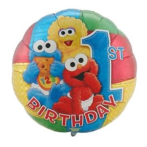 Sesame Street 1st Birthday 18in Balloon by 