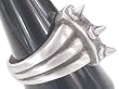 3 Sharp Spikes Spike Rocking Pewter Ring