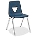 Lorell 30" Stacking Student Chair in Navy (Set of 4)