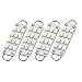 uxcell® 4PCS 44mm 12-SMD Rigid Loop Blue Festoon LED Light