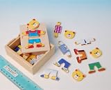 Mix-N-Match Teddy In Wooden Box (D75304C)