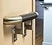 6ft. Handrail - Bronze Anodized Aluminum with 4 Antique Brass Wall Brackets and ADA Returns - 1.6