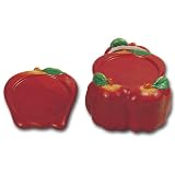 APPLE 6 Piece Coaster Set w/ Coaster Holder *NEW*!