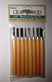 9142-47:Darice 8pc Wood Carving Knife/tool Set