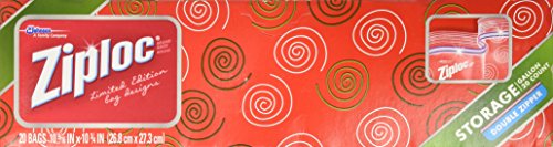Ziploc Gallon Size Limited Edition Holiday Storage Bags - 20 ct