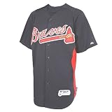 Chipper Jones Atlanta Braves Youth Majestic Cool Base Batting Practice Jersey