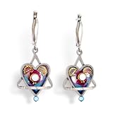 Star & Heart Judaic Earrings from the Artazia Collection #458 JE HEA