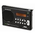 Roberts ECO1BK Ecologic 1 DAB/FM RDS Digital Radio with Built-in Battery Charger - Black