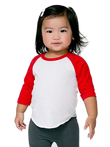 American Apparel Infant Poly-Cotton 3/4 Sleeve Raglan