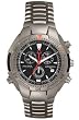 Nautica Men's Brushed Titanium case black dial Watch