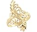 14k Yellow Gold Unique Ladies Leaf Design Ring New