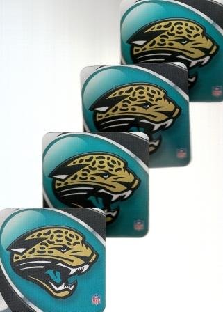 Jacksonville Jaguars Colorful, Durable 4 Pc Coaster Set