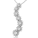 10K White Gold Journey Diamond Pendant (18
