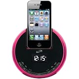 iLive iCP101P iPhone Alarm Clock Radio - Retail Packaging - Pink