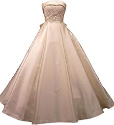 A-line Satin Wedding Dress 