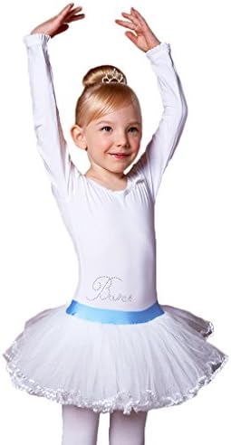 Cozy Boutique Little Girls' Party Tiered Tutu Ballet Dresses 2-6Y (White,3T/4T)