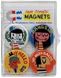 Naranjas Chinas Retro 4-PC Magnet Set