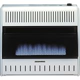 PROCOM Blue Flame Wall Heater - 30,000 BTU Output, 1000 Sq. Ft. Heating Capacity, Model# MD300TBA