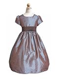 Two tone polka dot girl holiday dress