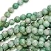 China Jade 6mm Round Beads Green / 15.5 Inch Strand