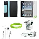 CrazyOnDigital 7 items Accessories Leather Case Charger Screen Protector fo ....