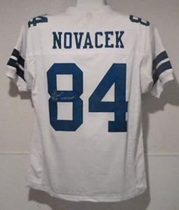 Jay Novacek Autographed Dallas Cowboys White Size XL Jersey w/