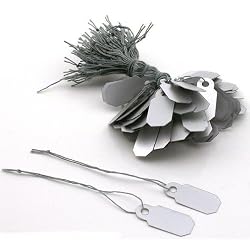 100 Gray String Price Tags Jewelry Ring Sale Display
