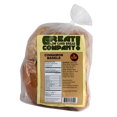 Great Low Carb Bread Co. - Cinnamon Bagels - 1 Bag